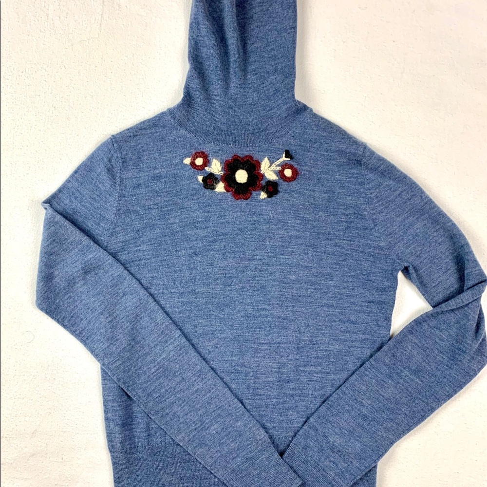 NWOT -Orla Kiely Embroidered Merino Wool Sweater XS